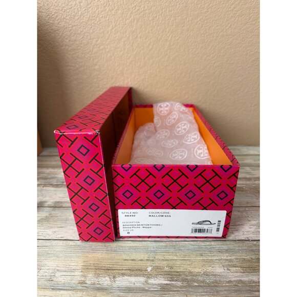 Set of 2 Tory Burch Sandals Shoe Gift Boxes and Tissue Paper - EMPTY 11" x 4" - Picture 6 of 9